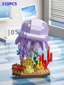 9 Sets Of 3000+PCS Undersea World Animal Toys, ABS Material, Decompression Building Blocks, Holiday Gifts, Desktop Decor - Multicolor - View 10