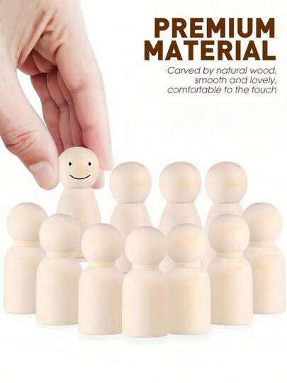 20/30 Stück leere hölzerne Nägel Puppen, DIY hölzerne Puppenköper, geeignet für Kunst und Handwerk, Teenager Graffiti Zeichenwerkzeuge