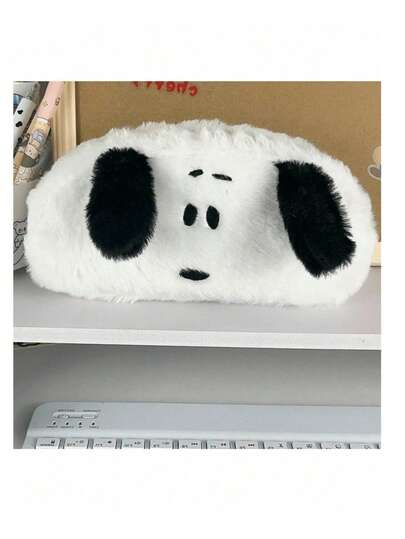 Plush Pencil Case, Korean Style Cartoon Cute Stationery, Made Of High-Quality Soft Plush Material, Easy To Clean, Ample Interior Space, Portable And Easy To Carry Around, Back To School, School Supplies, Pencil Pouch, School Bag