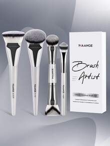 MAANGE Bộ cọ trang điểm chuyên nghiệp cao cấp 4/17 món, làm từ chất liệu tự nhiên và tổng hợp, mềm mại và bền bỉ, bao gồm cọ nền, cọ má hồng, cọ tạo khối, cọ mũi, cọ highlight, cọ chi tiết, bộ dụng cụ trang điểm cầm tay đa chức năng, vật dụng làm đẹp thiết yếu cho sử dụng hàng ngày hoặc khi đi du lịch. - Nhiều màu - Xem 5