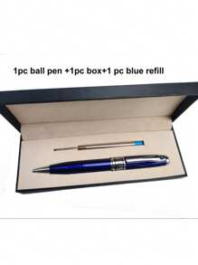 Novo Desenho de Luxo Caneta de Escritório de Metal Preta, Caneta de Esfera Metálica para Assinatura, Caneta Metálica como Presente de Negócios e de Volta às Aulas