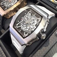 ONOLA ONOLA Brand 3827 New Fashion Wine Barrel Watch Men Watches Luminous Dial Silicone Strap Quartz Watches