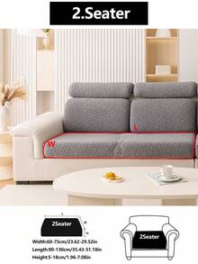 1 Stück dehnbarer Sofabezug Anti-Rutsch Komplett-Hülle für Sofarückenlehne, Alljahreszeitenuniverselle Sofabezug-Überwurf, waschbar und staubdicht, passend für Schlafzimmer, Büro, Wohnzimmer Kombination und L-förmiges Sofa