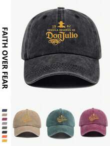 1 pieza Gorra de béisbol con protección solar exterior, con estampado de letras de moda, versátil para uso diario - multicolor - Ver 9