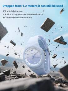 MINGRUI Nuevo reloj de moda para niños, de estilo ombre con colores de caramelo, reloj de niña, regalo para niños, resistente al agua 3ATM, estilo de campus escolar
