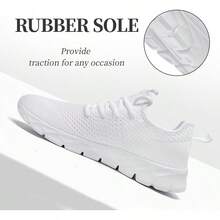 Lightweight Breathable Women's Tennis Shoes For Gym Workout - White - View 11
