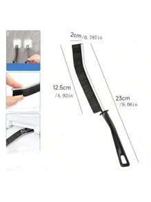 1/5PCS-Crevice Cleaning Brush, Suitable For Cleaning Dead Corners And Fine Cracks Of Bathroom And Kitchen Tiles, Multi-Purpose Brush, Bathroom Gap Cleaning Brush, Hard-Bristled Cleaning Brush, Multi-Purpose Gap Brush, Suitable For Blinds, Skirting Boards, Fans, Window Or Sliding Door Tracks, Household Essentials, Bathroom Cleaning Tools For Home Use, Kitchen, Windows, Faucets, Toilets, Caulking, Cars