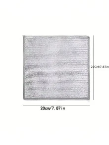 1/5/10件厨房巾 清洁布套装 多种颜色可选 家用厨房洗碗布 高吸水 柔软耐用 适用于清洁玻璃 台面 锅碗瓢盆 水龙头 浴室 日常使用 银丝洗碗布 钢丝抹布 厨房钢丝洗碗布 注意尺寸（三种款式可选）
