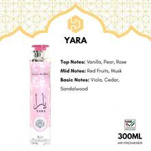 Yara Air Freshener 10.1 Ounce (300 Ml) Floral, Fruity And Woody Scent, Fragrance, Perfume, Unisex, Spray, Long Lasting, Parfum, Notes, Signature, Luxury, Gift, Collection, Classic, Set, Original, Eau De Parfum - 粉色 - 查看 4