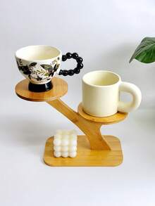 1 Stück kreative Baumäste, Blumenregal für den Schreibtisch, Mini-Büroschreibtische, mehrstöckige Blumenhalter, Bambus und Holz für Wohnzimmer, Balkone, Sukkulentenblumentöpfe