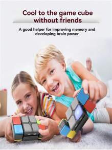 Cubo de Rubik infinito Flip Stereo 3D transformable, juguete educativo electrónico interactivo de puzle musical, gran regalo para Regreso a clases, Graduación, Temporada de Fiestas, para niños/niños/niñas