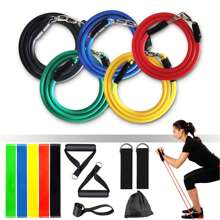 Resistance Bands, Resistance Band Sets, Strength Training Fitness Bands, Men's And Women's Fitness Bands, Resistance Bands With Handles, Door Anchors, Used For Body Shaping And Home Workouts.