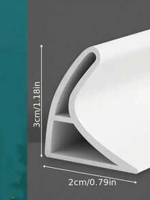 Collapsible Shower Threshold Water Dam Self Adhesive Shower Edge Water Barrier Stopper, Shower Water Blocker Retention System, Dry And Wet Separation For Bathroom Kitchen Countertop Sink Back To School - 2*3 - View 12