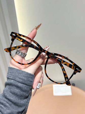 New 1-3pcs Light Classic Cute Personalized Ins Style Simple Casual Basic Women Clear Eyeglasses For Daily Life Office Reading Watch TV Play Games Phone Accessories Can Filter Harmful Blue Light