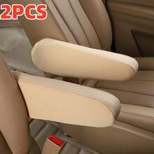2Pcs Car Front Seat Armrest Covers, Cloth Fabric Armrest Protectors, Direct Replacement Center Console Lid Armrest Cover Skin, Universal Accessories For Car, SUV, Truck And Van - one-size - View 3