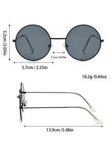 1/2 زوج من النظارات المعدنية الأنيقة للمراهقين، مناسبة لأعمار 14-16 سنة للبنين والبنات، نظارات فاشن زخرفية يومية للعطلات والسفر والحفلات والتصوير