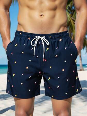 Pantalones cortos de playa MADHERO para hombres, bañadores de estilo casual de vacaciones para hombres