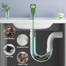 6 Pack 27 Inch Drain Snake Clog Remover Drain Hair Catcher Sink Snake Drain Cleaner Drain Auger Removal Tool For Shower Kitchen Sink Bathroom Tub Sewer