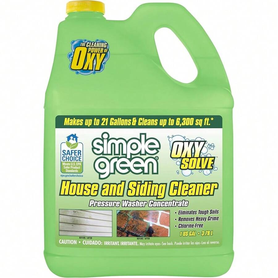 New Oxy Soe House And Siding Prsure Washer Cleaner - Remov Stains From Mold & Mildew On Vinyl, Aluminum, Wood, Brick, Stucco - Concentrate 1 Gal. - Bildfarbe - View 1