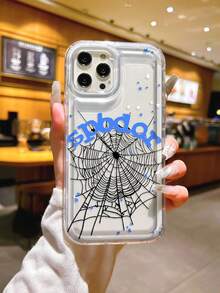 Funda para phone con Diseño de Telaraña Rosa (1 unidad) - Suave, con Protección Total, Compatible con phone 3/12. Diseño original y creativo, moderno y personalizable. Ideal como regalo para San Valentín o cualquier ocasión especial. Compatible con phone 6/11/12/13/14/15/15 Pro/15 Plus/15 Pro Max/7 Plus/8 Plus/X/XS. Max/XR/11 Pro/12 Pro/13 Pro/14 Pro/12 13 /11 Pro Max/12 Pro Max/13 Pro Max/14 Pro Max/14 Plus/8/16 Pro/16 Pro/16 Plus/16 Pro Max (1 unidad) - Azul - Ver 1