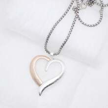 Women's Fashion Heart Pendant Necklace, Elegant Choker Necklace