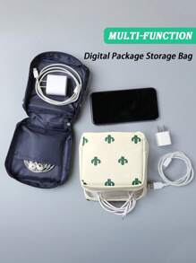 حقيبة تخزين متعددة الأغراض مقاومة للماء بتصميم كرتوني لطيف قطعة واحدة - حقيبة تخزين كبيرة السعة للفوط الصحية وحقيبة تخزين مستحضرات التجميل وحقيبة أقلام ومحفظة وحقيبة تخزين القرطاسية (موضع الطباعة للنمط غير ثابت)، تصميم بوهو فيبز (قطعة واحدة، قطعة صغيرة، لون عشوائي)، حقيبة تخزين لعيد الأضحى