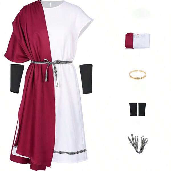 Costumi da missionario, re greco-romani medievali, costumi da gioco di ruolo per Halloween, costumi da palcoscenico
