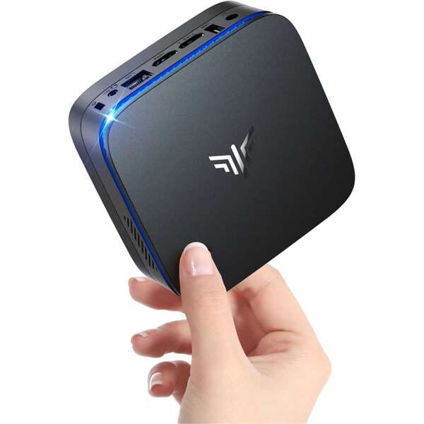 NiPoGi AK1PLUS Alder Lake-N N-95 Mini PC (bis zu 3,4 GHz) 8GB DDR4 256GB SSD, Micro PC, 2,5 Zoll SSD/Gigabit Ethernet4K @ 60Hz UHD Dual Display Mini Computer Büro/Schule
