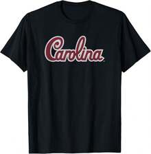 Camiseta Licenciada Retro Cursive Negra de los Gamecocks de Carolina del Sur - Negro - Ver 1