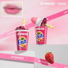 LIP SMACKER 可口可乐合作润唇膏，富含维生素 E 保湿成分，芬达草莓味，有色唇彩，夏季星期五唇妆，有趣的装饰，适合作为礼物，7.4 克 LIPSMACKER - 02 Pink - 查看 2