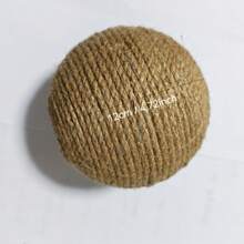 Accessori per animali domestici - Palline in corda di sisal, palline in corda di cotone, palle di ricambio per alberi per gatti, palline per graffiare in sisal, grattapugni per conigli, parti di pali per graffiare in corda di sisal, palline resistenti per graffiare i gatti, palline in corda di sisal, palline in corda di cotone, decorazione per negozi di centri commerciali, palline di sisal naturali, graffio, accessori per palline da graffio per gatti, palline in canapa e sisal resistenti ai morsi