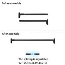 Adjustable Tension Rod - Made Of Stainless Steel With Plastic End Caps, Easy Installation Without Drilling, Suitable For Shower Curtains, Curtains, Closets, Balcony Drying - Available In Silver, Black, White And Grey Room Decor Bathroom Accessories Back To School
