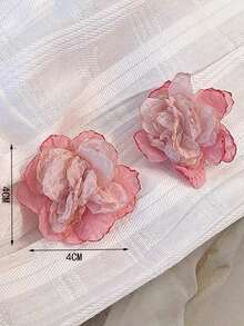 1 对时尚法式浪漫甜美玫瑰形耳钉情人节 - 玫瑰花 - 查看 9