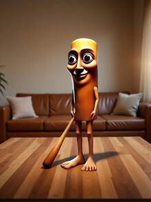 TungTungTungSahur“Brainrot”木制人物模型，灵感来自中国神话，创意新奇玩具 - 彩色 - 查看 5