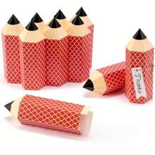 1 pieza/5 piezas/10 piezas Regalos de soporte para lápices con forma de lápiz, ideal para regalos de graduación, regalos de regreso a la escuela, regalos de fiesta de cumpleaños, regalos del Día del Maestro | Tema patriótico | Estructura duradera, caja organizadora de lápices, soporte de lápices para la temporada de regreso a la escuela Útiles escolares Esenciales escolares Cosas escolares