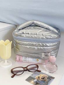 1个大容量便携式化妆品收纳包，旅行化妆包，手提化妆包 - 彩色 - 查看 10