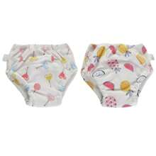 3 pièces Couches en tissu souples et mignonnes avec imprimé de fruits, réutilisables et lavables, culottes d'apprentissage pour bébé, convient aux nourrissons et bambins de 9 mois à 3 ans, pour filles et garçons en cours de propreté