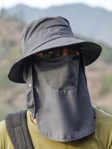 1 pieza Sombrero de ala ancha para hombre, sombrero de verano para actividades al aire libre como senderismo y pesca con protección UV y transpirable