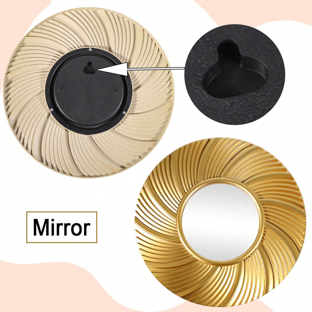 3قطع/مجموعة مرايا ديكورية جدران مصنوعة من البلاستي...