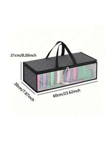 [With Window] Baseball Cap Storage Dust Proof Bag, Hat Container, Organizer Box, Portable Dust Free Cap Storage Holder - Multicolor - View 9