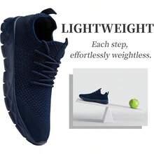 Lightweight Breathable Women's Tennis Shoes For Gym Workout - Blue - View 8