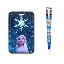 1pc Anime Frozen Princess Series Card Holder For Bus Pass Student ID Campus Card Access Card Badge Lanyard Back To School Student Supplies For Women Wallet Mini Wallet Purse Wallet School Supplies Card Wallet