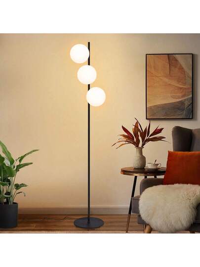 Moderne Living Room Vloer Lamp Fabric Material, E27 Socket Maximum 40W Zwart Goud Star Shade 144cm Lamp, Bedrooms, Children's Rooms, Corridors, Cafes(Bulb Not Included) view 2