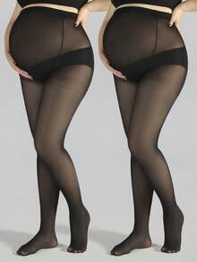 1件孕妇高弹舒适紧身薄款打底裤，加大码。适合秋季