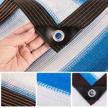 Farbiges Außen-Schattennetz, Sonnenschutz mit UV-Schutz, UV-geschütztes farbiges Schattentuch, rechteckige Pool- und Garten-Abdeckung, geeignet für Garten, Terrasse, Pavillon, Gewächshaus und Pergola, tragbares rechteckiges Schattentuch mit Streifendesign für Pergola, Terrasse, Garten, Blumen, Pflanzen, Gewächshaus und Haustiere