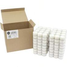192 Unidades Velas Blancas Sin Aroma, Tiempo de Quema Extendido de 6 a 7 Horas, Vela Transparente en Forma de Taza de Té - Blanco - Ver 10