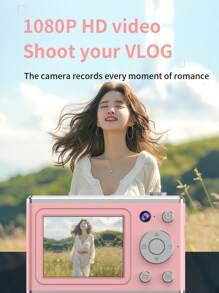 1 Pc 1080P 2.4-Inch Screen Portable Camera, With Front Camera,Small Camera, With 8x Zoom And Anti-Shake, Built-In LED Fill Light, Recording Function,Suitable For Boys And Girls.