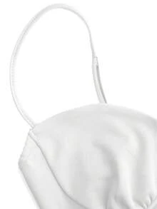 Đầm mini dáng chữ A màu đỏ trơn gợi cảm dành cho nữ, kiểu dáng thanh lịch, phù hợp cho các buổi đi chơi hàng ngày, hẹn hò, dự tiệc, kỳ nghỉ hè/xuân. Màu trắng. - trắng - Xem 11