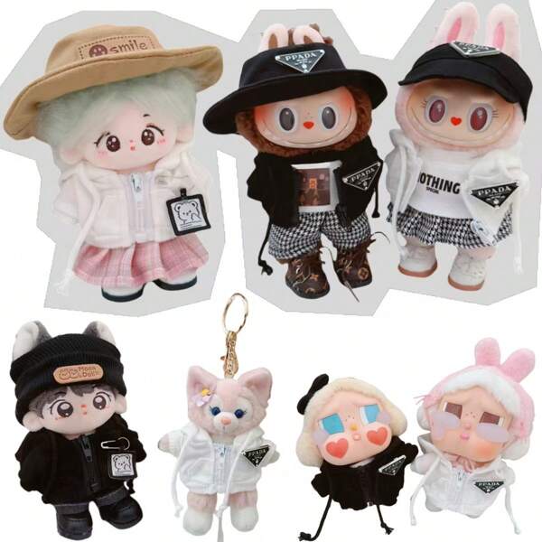 1pc 17cm Lace Fabric For LBB Doll Clothes, 10cm Lulu Pig Doll Coat & Pants