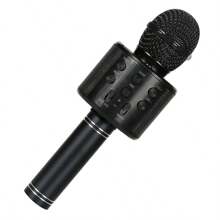 Microphone Audio Integrated Microphone Home Singing K Wireless Bluetooth Can Be Inserted Tf,Usb Card Play Music Outdoor Party Family Gathering,Microphone,Mic,Wireless Microphone